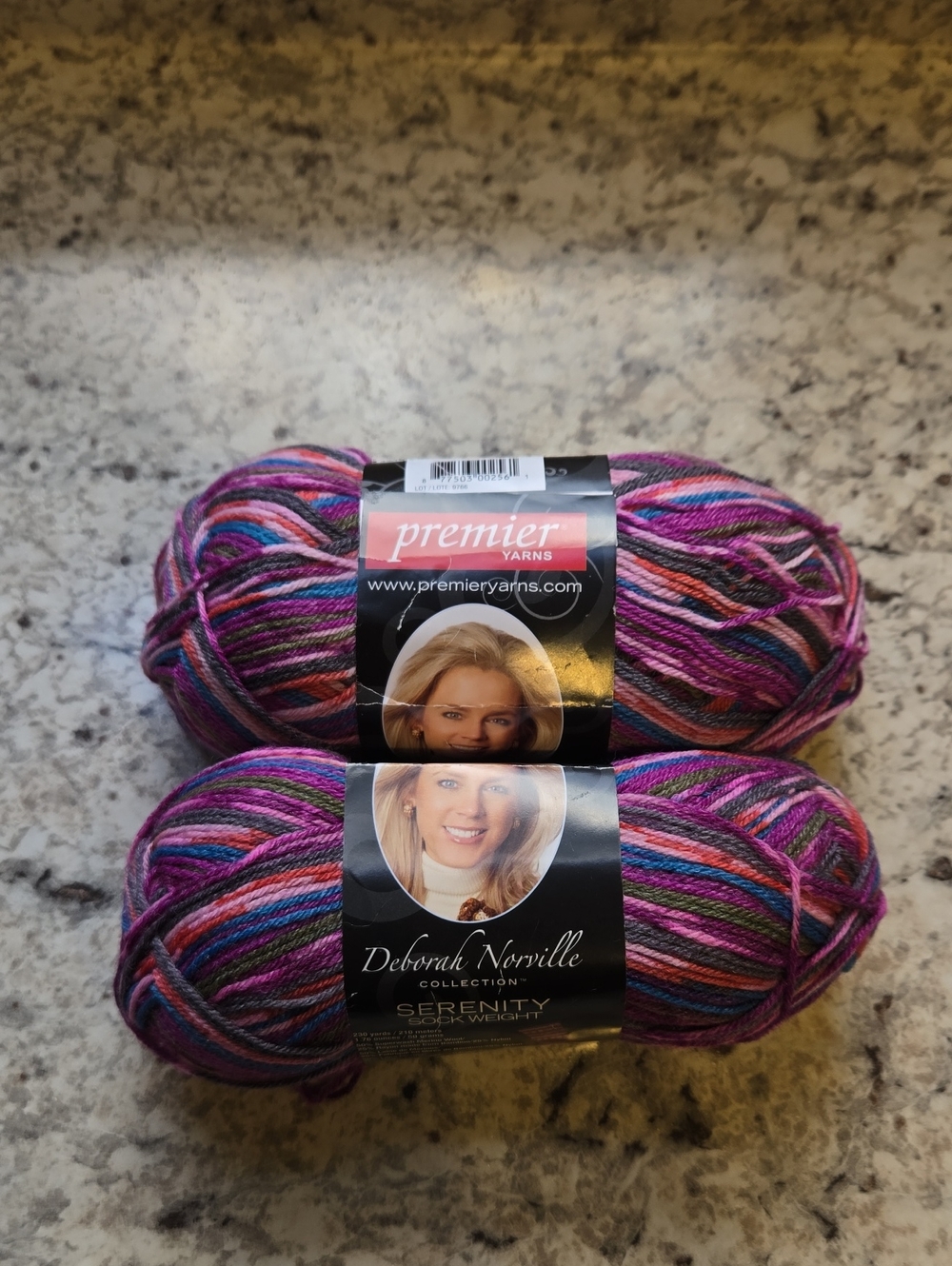 New 2 Skeins Deborah Norville Premier Serenity Wool Yarn Bundle in Spring Fling